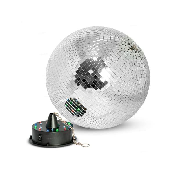 20 cm diskokugle med motor og LED-lys