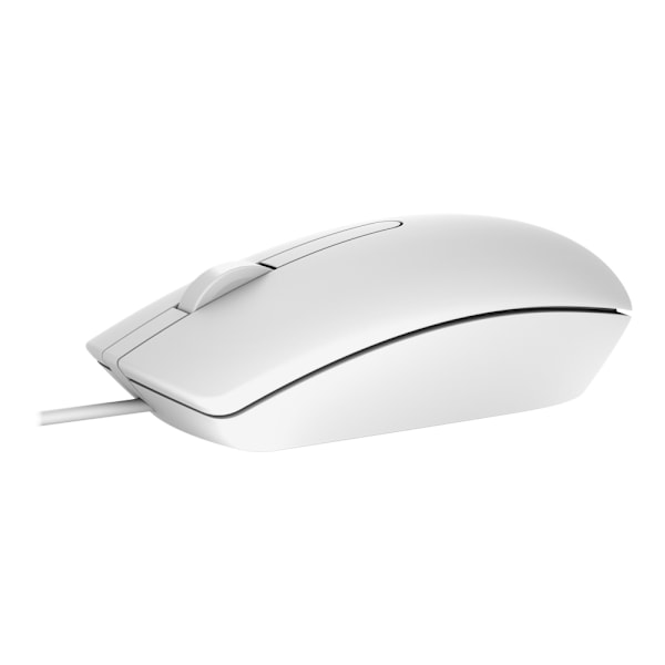 Dell MS116 - Mus - optisk - kablet - USB - hvid