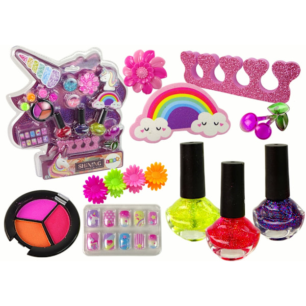 Unicorn Nail Art & Makeup Set: Sparkle with style!