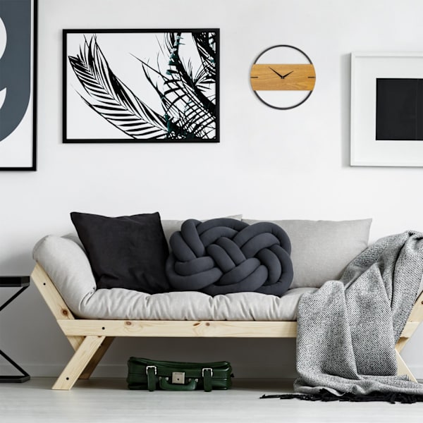 Vægur i træ design