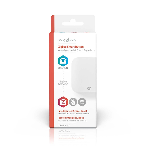 SmartLife Strömbrytare | Zigbee 3.0 | Väggfäste | Android™ / IOS | Plast | Vit