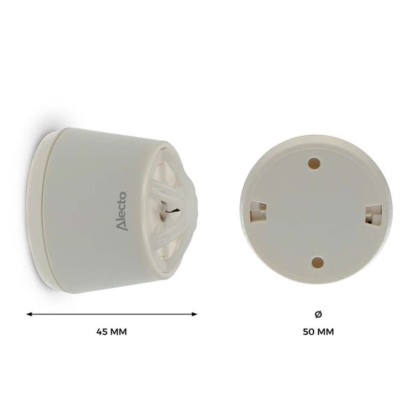 Värmedetektor, 10 års batteri, vit, 85 dB larm