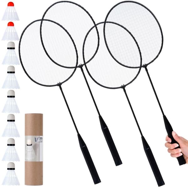 Badmintonset för två med lätt och flexibel racket