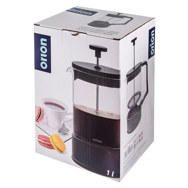 Kaffe- og testempelmaskine, glas, 1 l