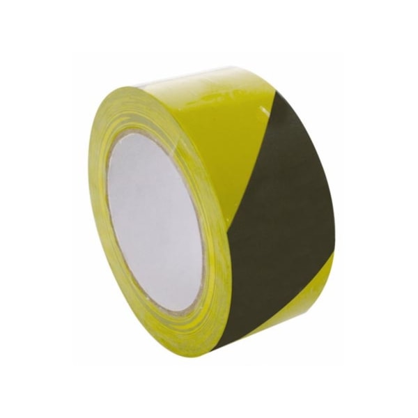 Bane Marking Tape - 50 Mm X 33 M - Gul/Sort