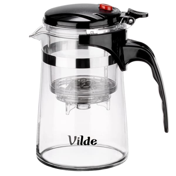 Glastekande med infuser, 600 ml borosilikat