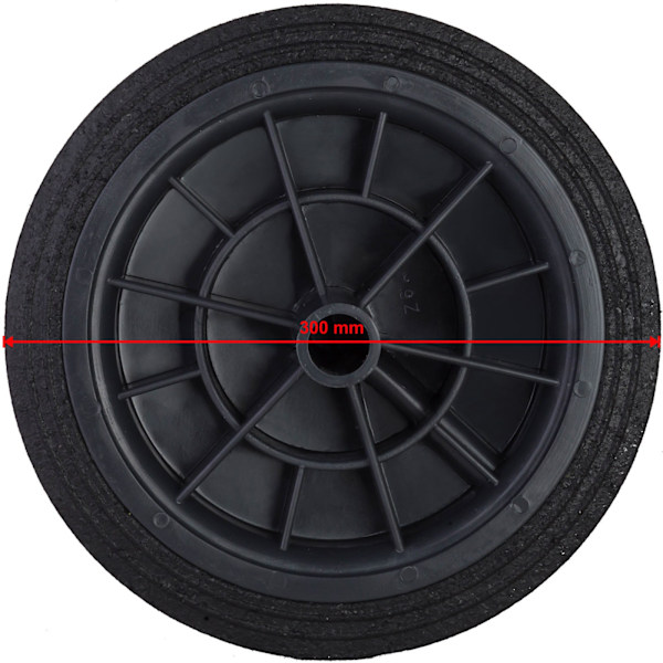 Hjulhjul til spandgummi affaldsbeholder dia. 300 mm