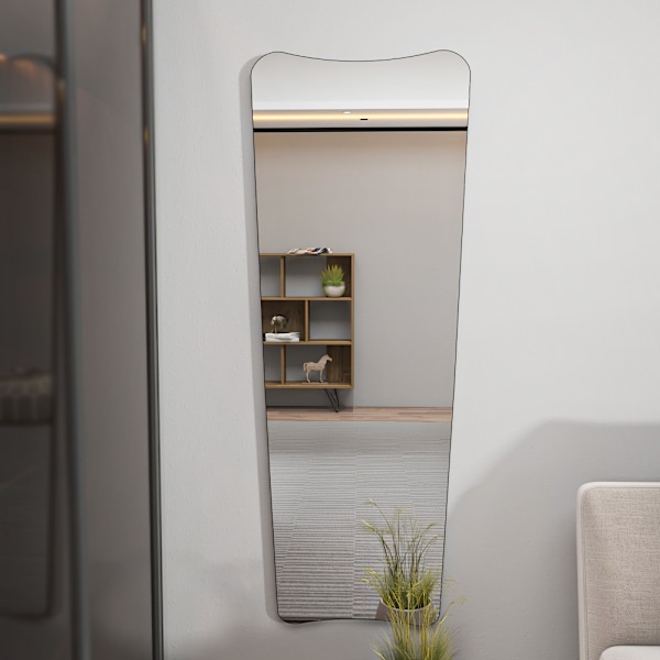 Cheval Mirror Vitros - Transparent, Svart