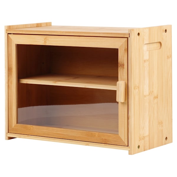 Bambusbrødspand med tang, to-plan, 40x20x31 cm