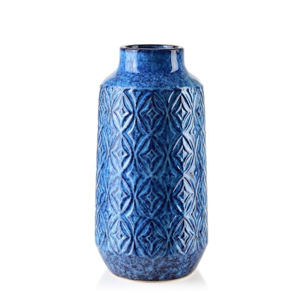 Yarine Mørk Vase 8,5xH31 cm