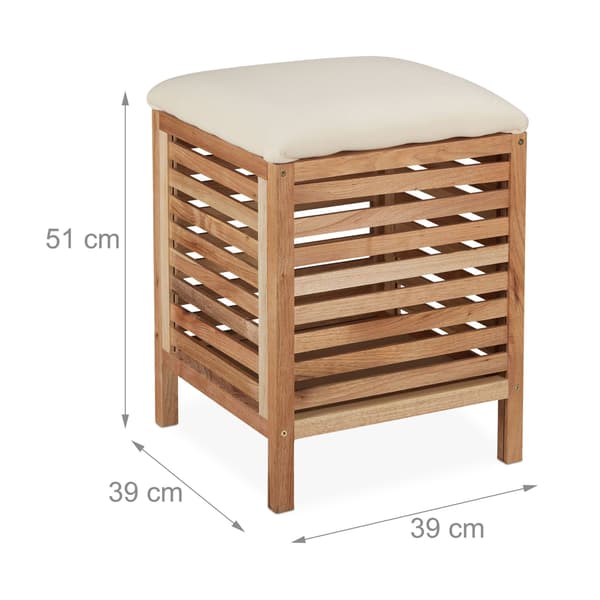 Pyykkikori, jossa istuin Walnut Wood