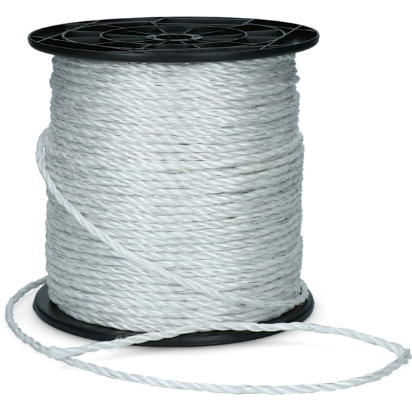 ZoneGuard 6 mm Basic stängselrep vit 200 m
