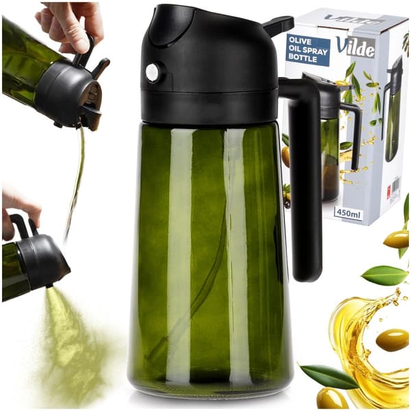 Olie- og eddikespray, glas, 450 ml