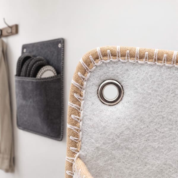 Filtgästtofflor, set med 6 par, beige, halkfri sula