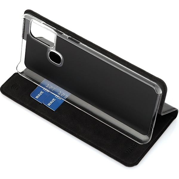 Wave BookCase - skyddsfodral, Samsung Galaxy A21s, svart
