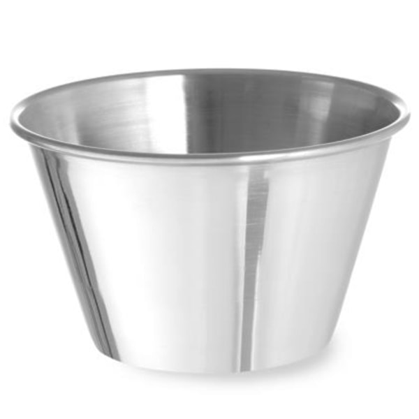 Ramekin skål, beholder til saucer og dips, diameter i rustfrit stål. 85 mm 12 stk. 175 ml - Hendi 400043