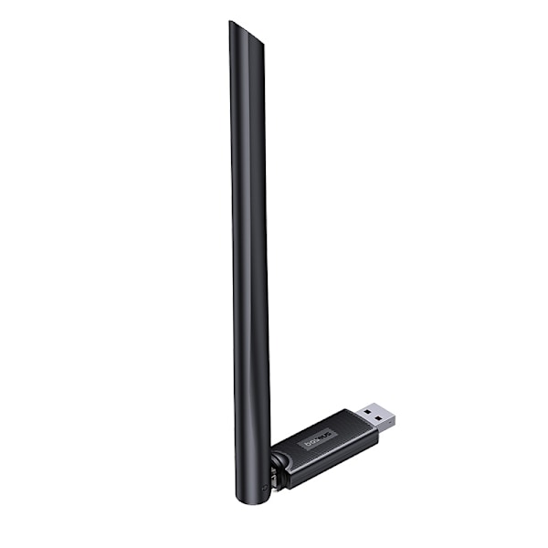 Ulkoinen USB WiFi 2.4GHz 150Mb/s verkkokortti 6dBi antennilla, musta