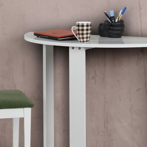 Study Desk Middle - Kiiltävä valkoinen