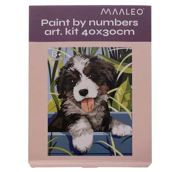 Målning efter siffror 40x30cm - Maaleo dog 22780