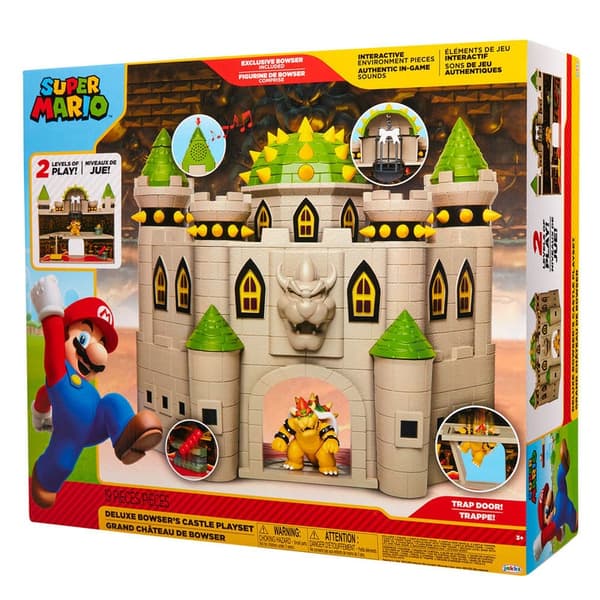 Mario Bros deluxe Bowser Castle leikkisetti