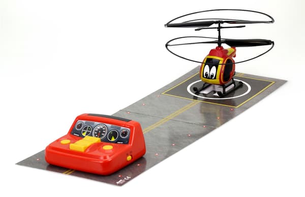 Fjärrstyrd helikopter för barn, enkel 4-knapps applikation