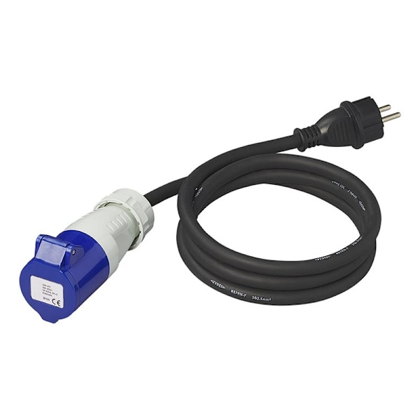 Adapterikaapeli 150cm 3x2,5mm² Schuko-liittimestä CEE:hen