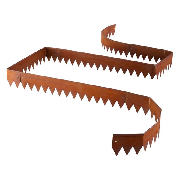Cortenståls landskapskant 6-pack, 40 x 6 tum, böjbar