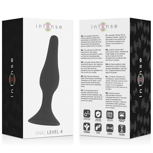 Intense - Anal Level 4 15,5Cm Svart