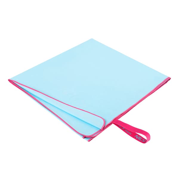 Mikrofiberhåndklæde 200x90 cm, Blå-Pink