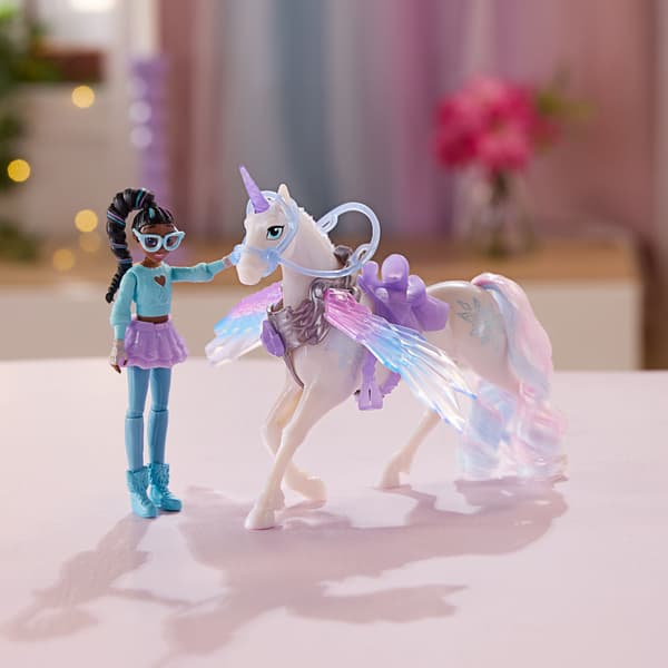 Unicorn Academy Wing Magic Layla och Glacier Set, Flapping Wings