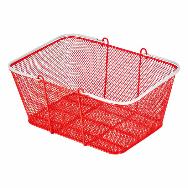 Stabelbare metalkurve, 12 stk., 22 l, røde