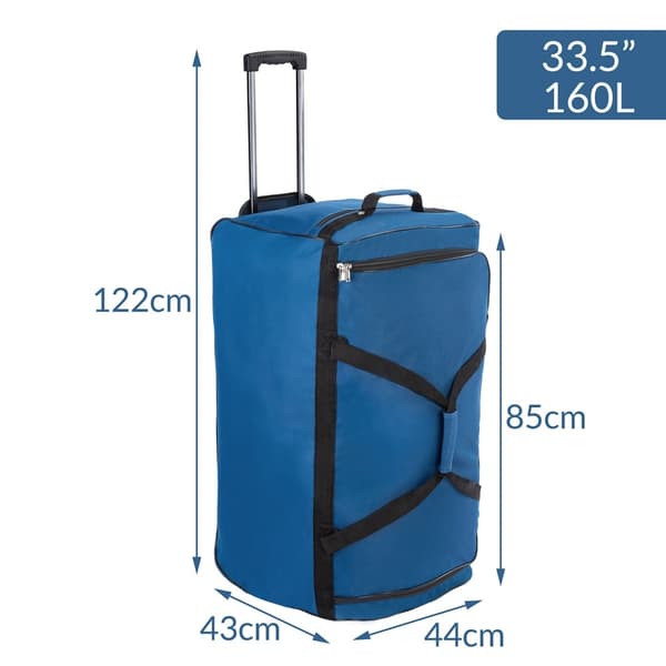 Rejsetaske Blå 160L