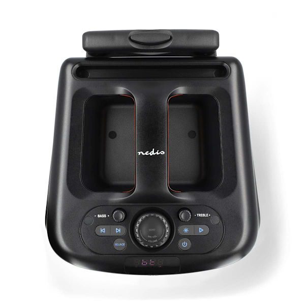 Bluetooth® Party Speaker | Suurin akun toistoaika: 5 tuntia | 240 W | Kantokahva | Juhlavalot | Taajuuskorjain | Musta / Oranssi