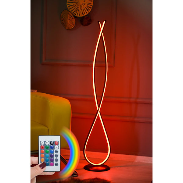 Gulvlampe Infinity Sort - Flerfarvet