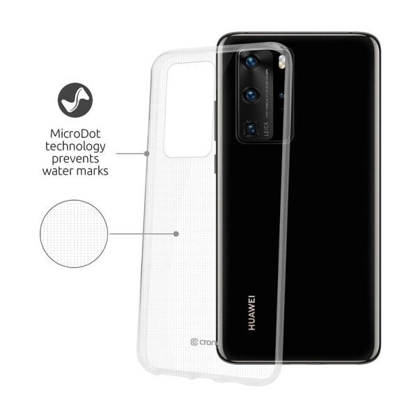 Crong Crystal Slim Cover - Beskyttende etui til Huawei P40 (Klar