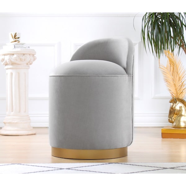 Pouffe Dover - vaaleanharmaa