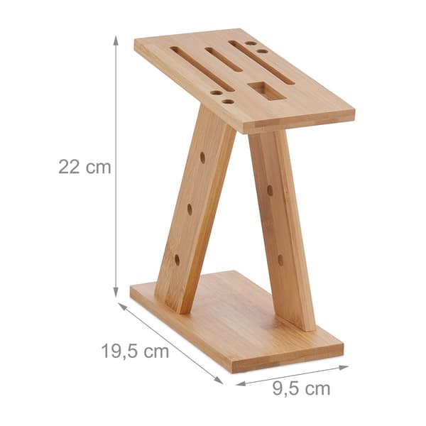 Bamboo Knife & Sacissors Block – tilaa säästävä järjestäjä