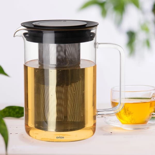 Tekande med infuser, borosilikatglas, 1,55L