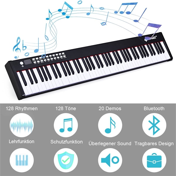 88-näppäinen digitaalinen pianokoskettimisto, elektroninen pianonäppäimistön kantolaukku