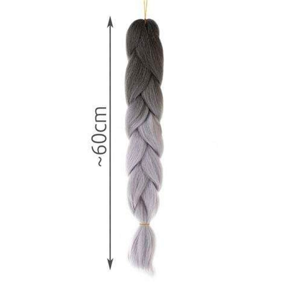 Syntethår ​​ombre flätor sz/sz W10345