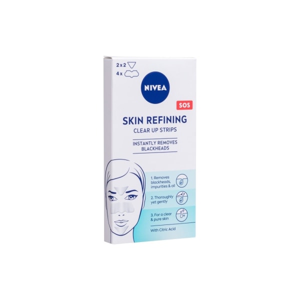 Nivea - Skin Refining SOS Clear Up Strips - For Women, 8 pc