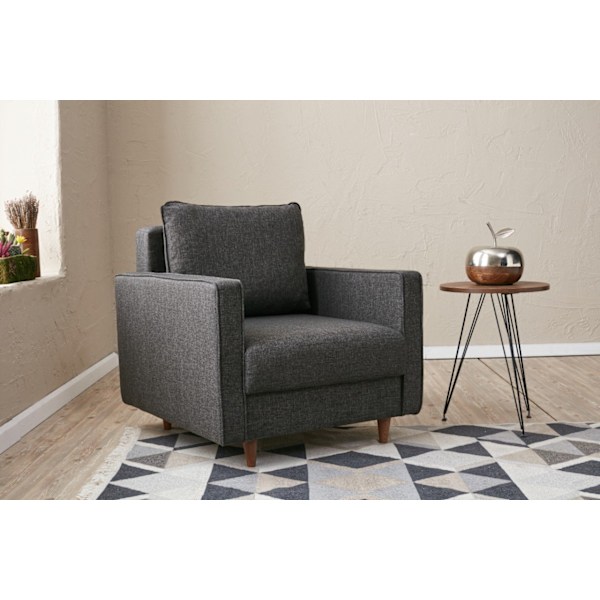 1-sæders sofa Eva - antracit
