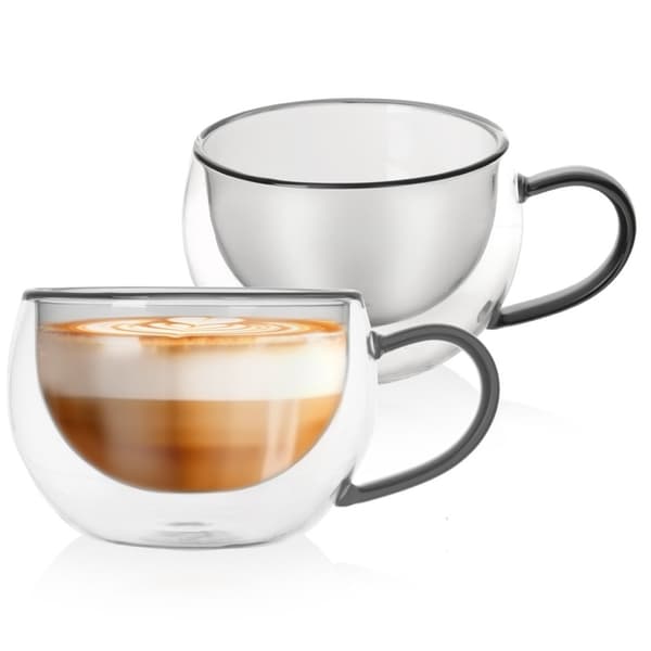Termiska dubbla glas 300ml - Perfekt för kaffe och te