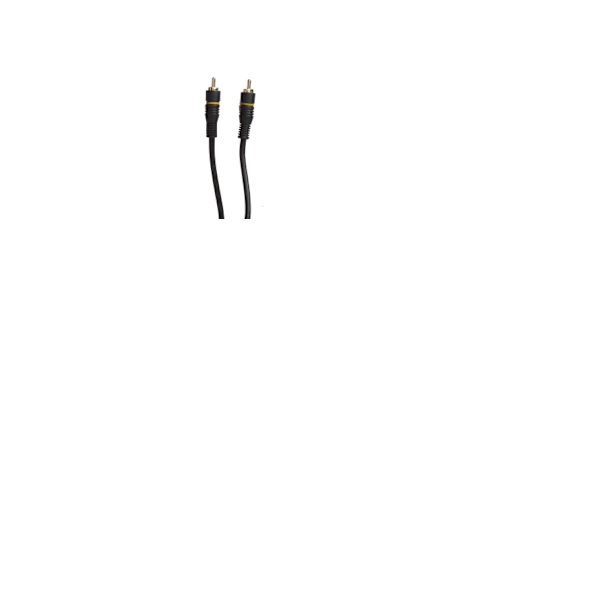 Sinox Composite Video kabel. 10 m. Sort