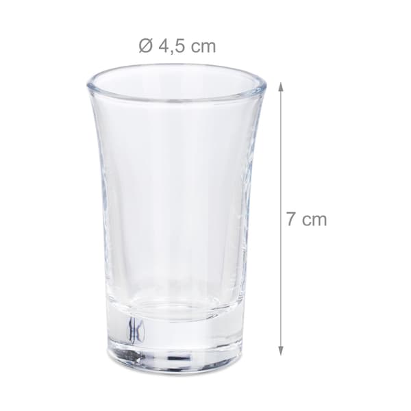 4 cl shotglas i sæt af 6