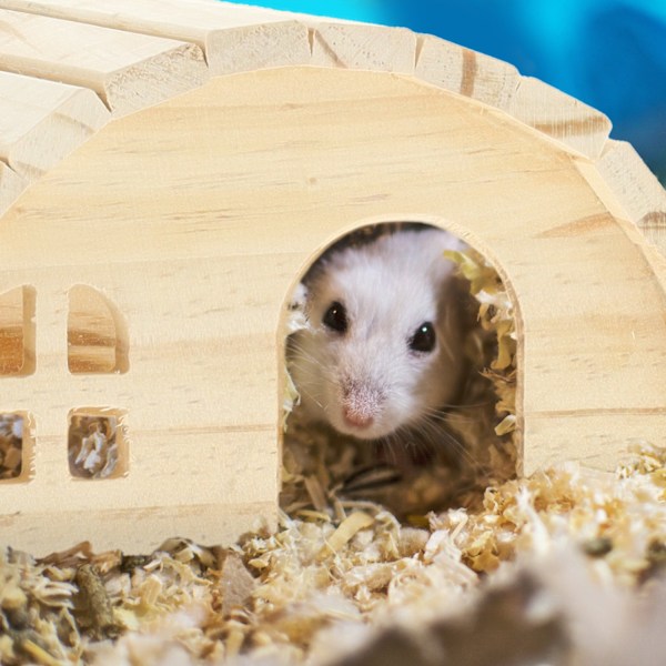 Hamsterhus i træ