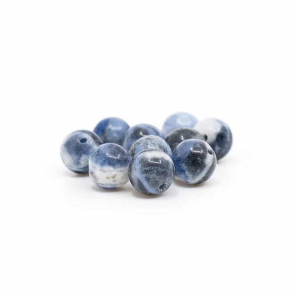 Ädelsten Loose Beads Sodalite - 10 stycken (6 mm)