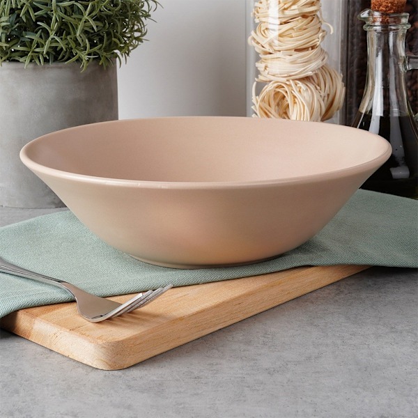 Beige keraaminen salaattikulho SOHO 23,5 cm, 1,1 l