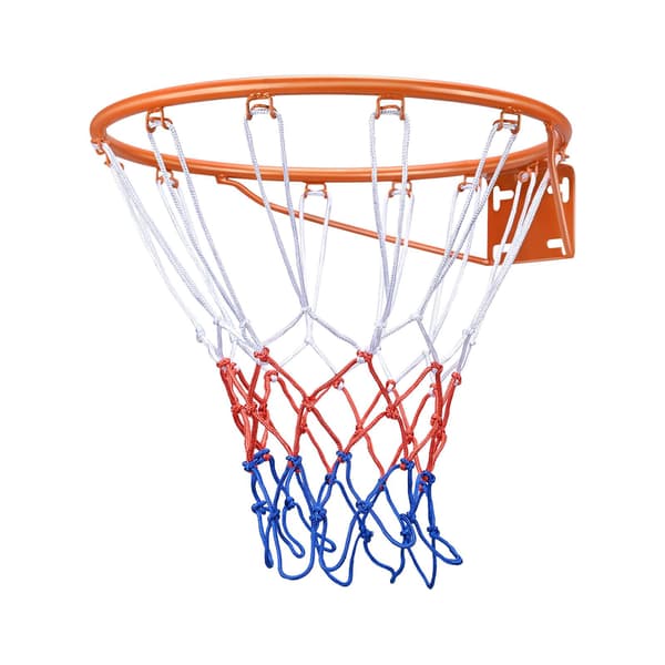 Basketfälg 18-tums Breakaway stål, väggmonterad, nät