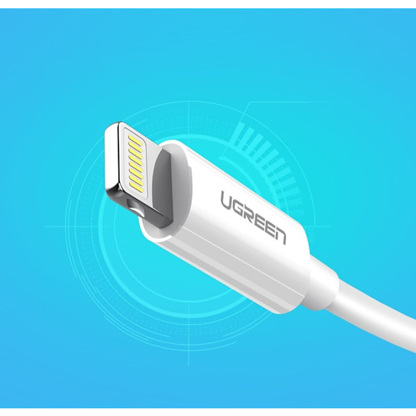 iPhone USB - Lightning MFI -kaapeli 1m 2,4A valkoinen